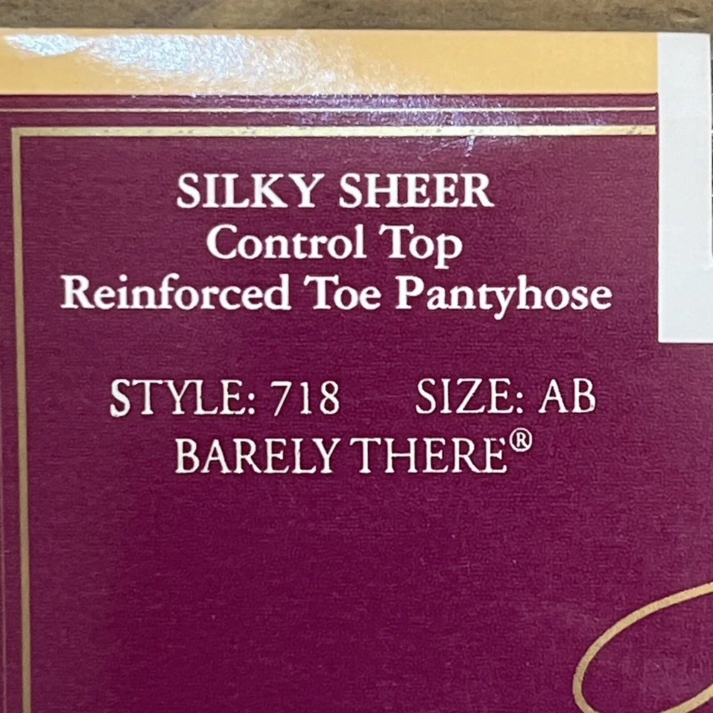 HANES Silk Reflections Pack Of 5 Vintage NOS Size AB  Pantyhose